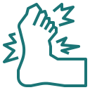 Foot injury claim icon