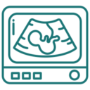 Medical negligence birth defects scan icon