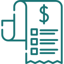 Receipt icon for vaccine related expenses