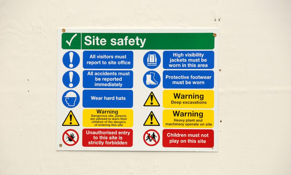 Work safety signs